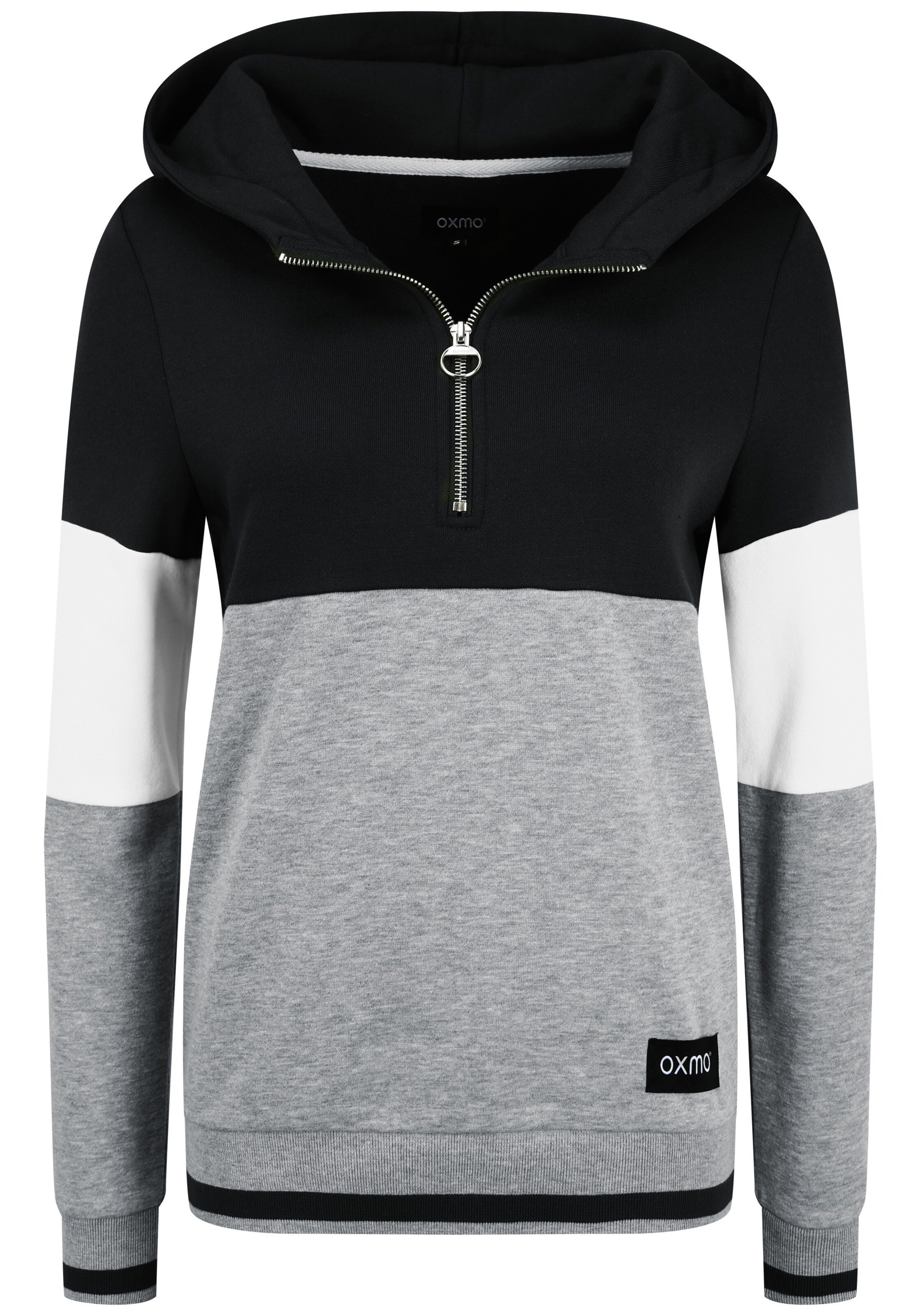 Sweat-shirt 'OXOmara' Oxmo en gris : devant