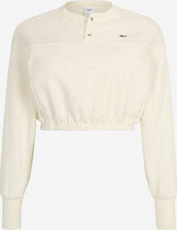 Reebok Sweatshirt in White: front