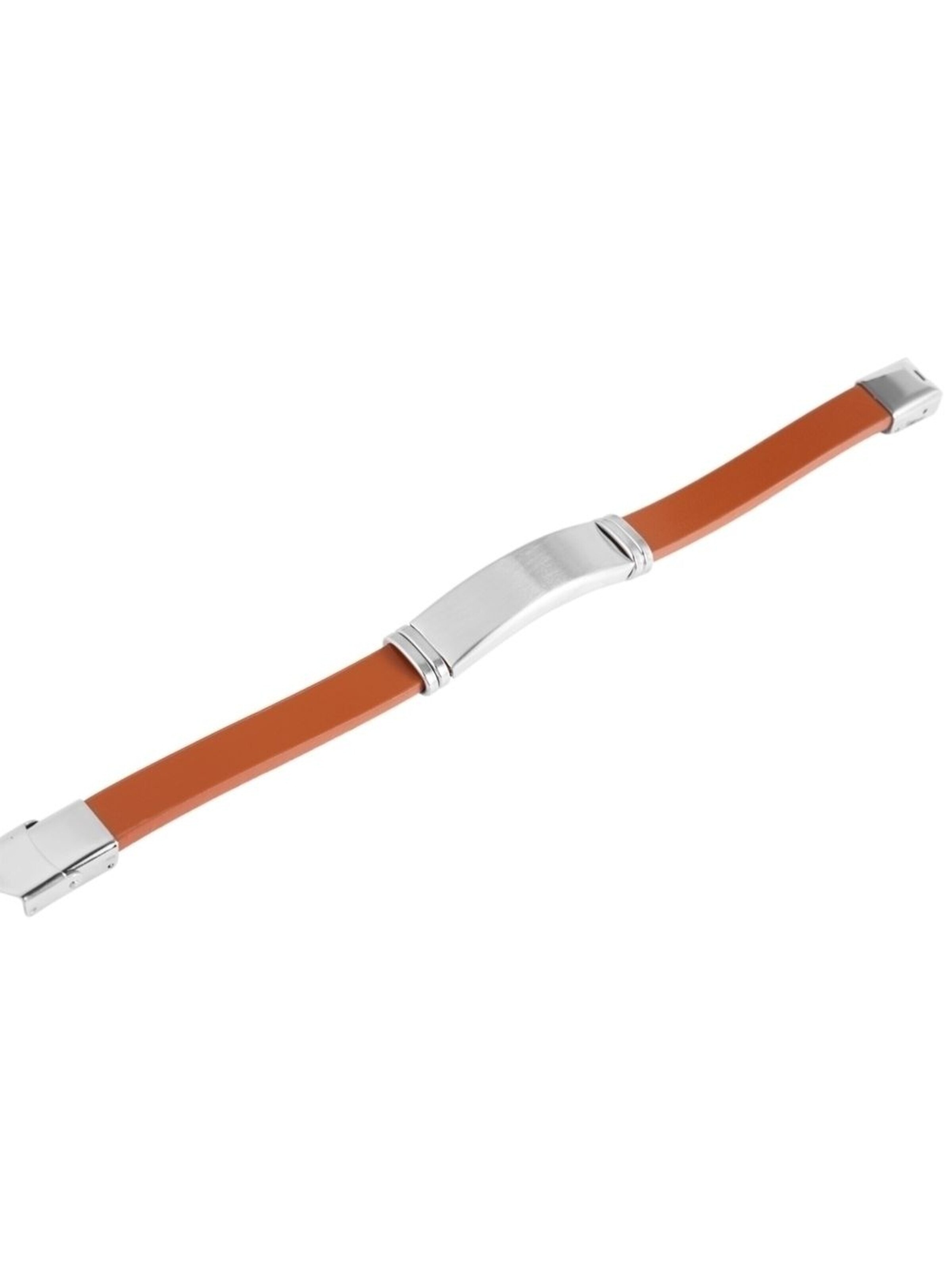 Akzent Armband 'Lino, silberfarbig, langlebig'‌‌ in Braun