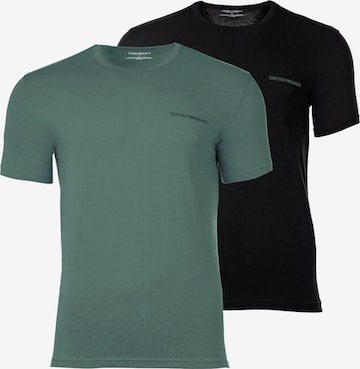 T-Shirt Emporio Armani en bleu : devant