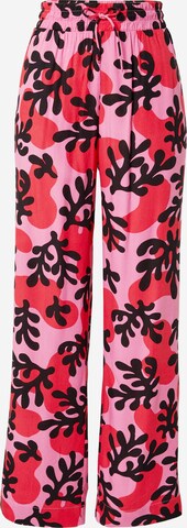 Monki Szeroka nogawka Spodnie w kolorze czerwony: przód