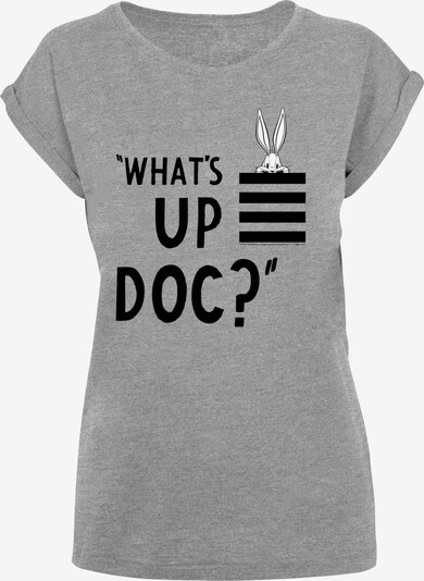 F4NT4STIC T-shirt 'Looney Tunes Bugs Bunny What's Up Doc' en gris / noir / blanc, Vue avec produit
