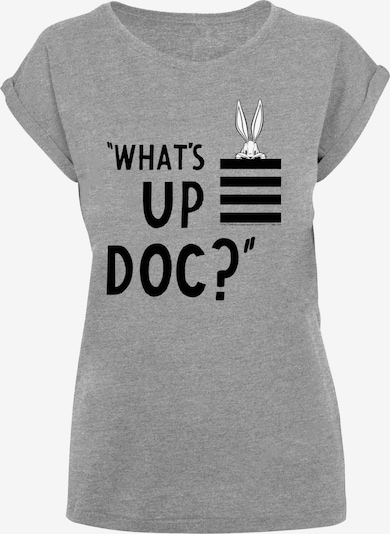 F4NT4STIC T-shirt 'Looney Tunes Bugs Bunny What's Up Doc' en gris / noir / blanc, Vue avec produit