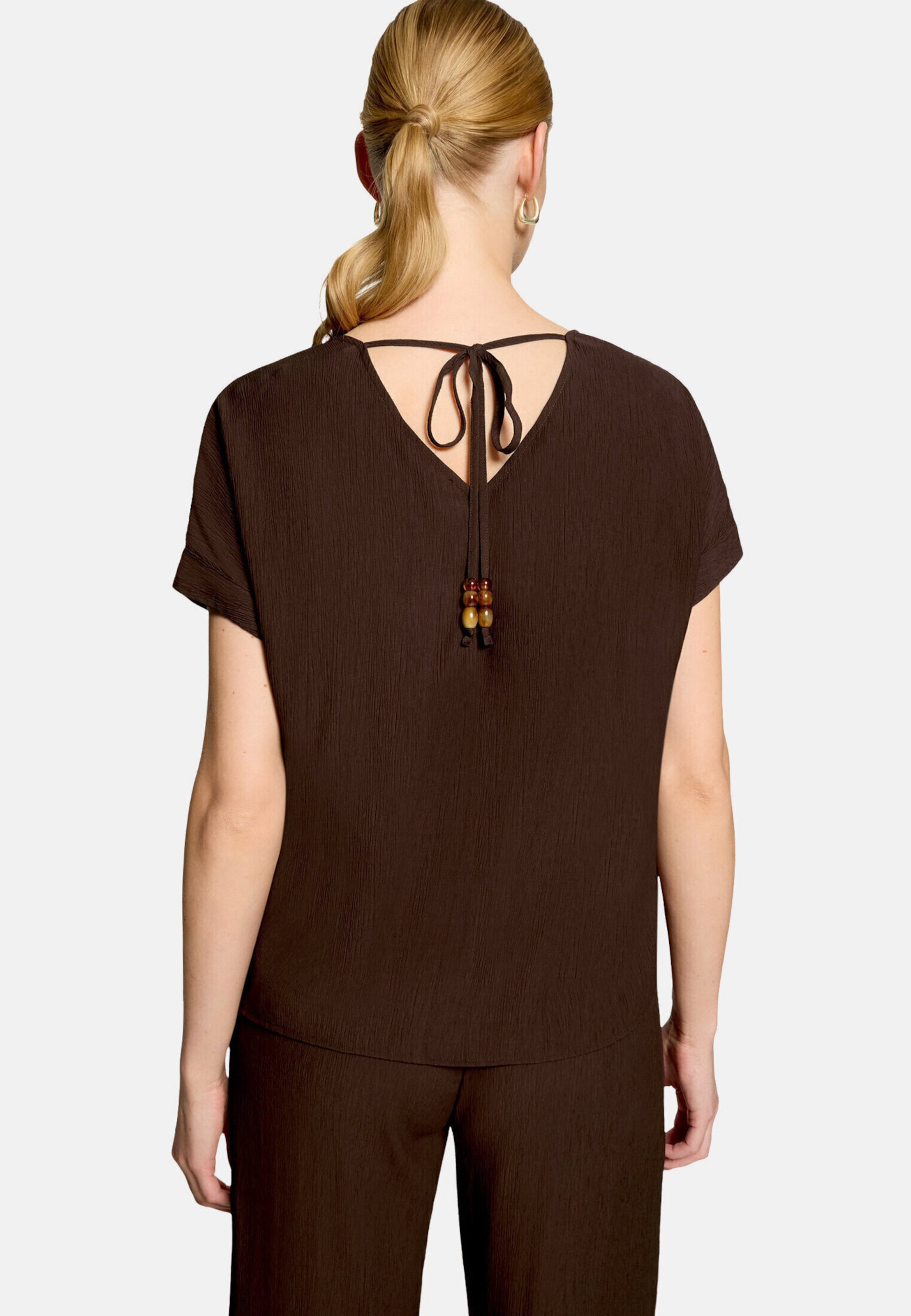 Camicia da donna di zero in marrone