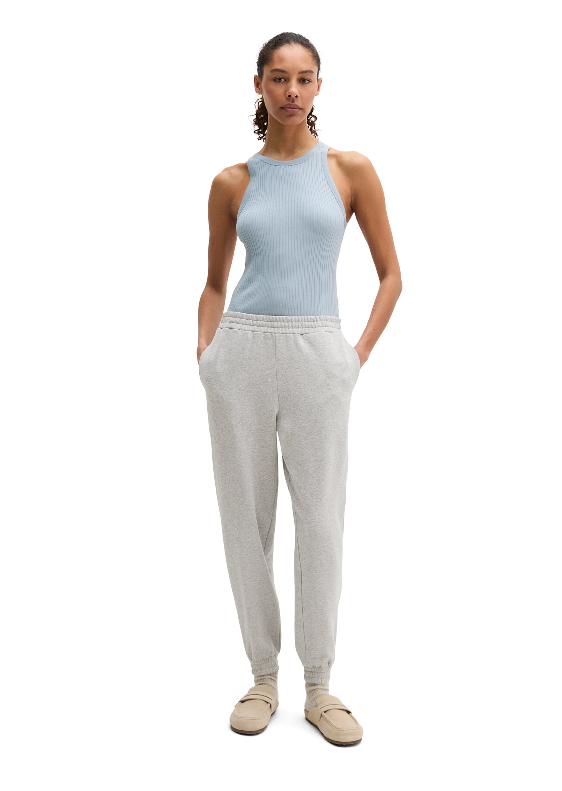 Marc O'Polo Regular Broek in Grijs