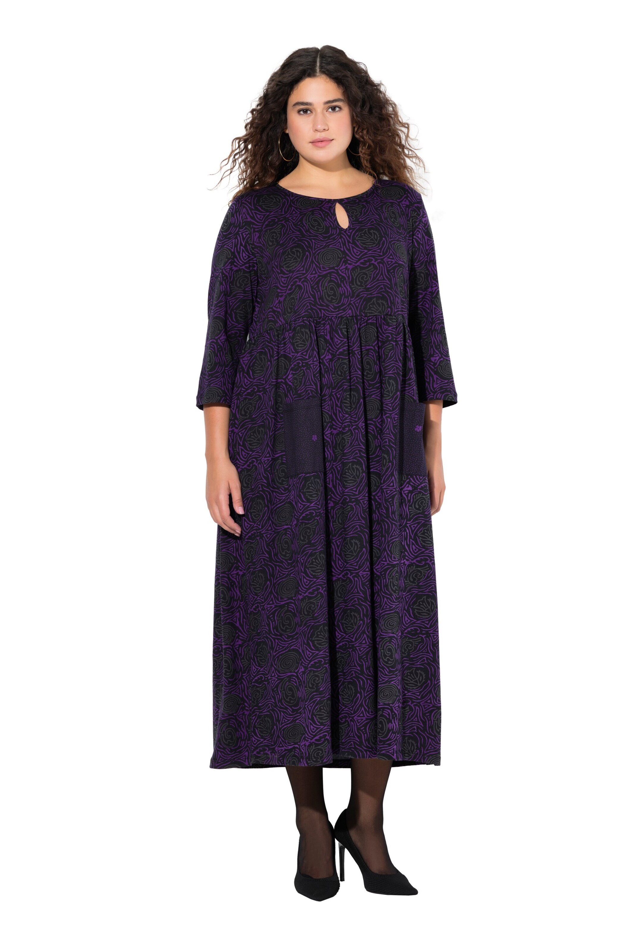 Ulla Popken Jurk in Blauw: voorkant