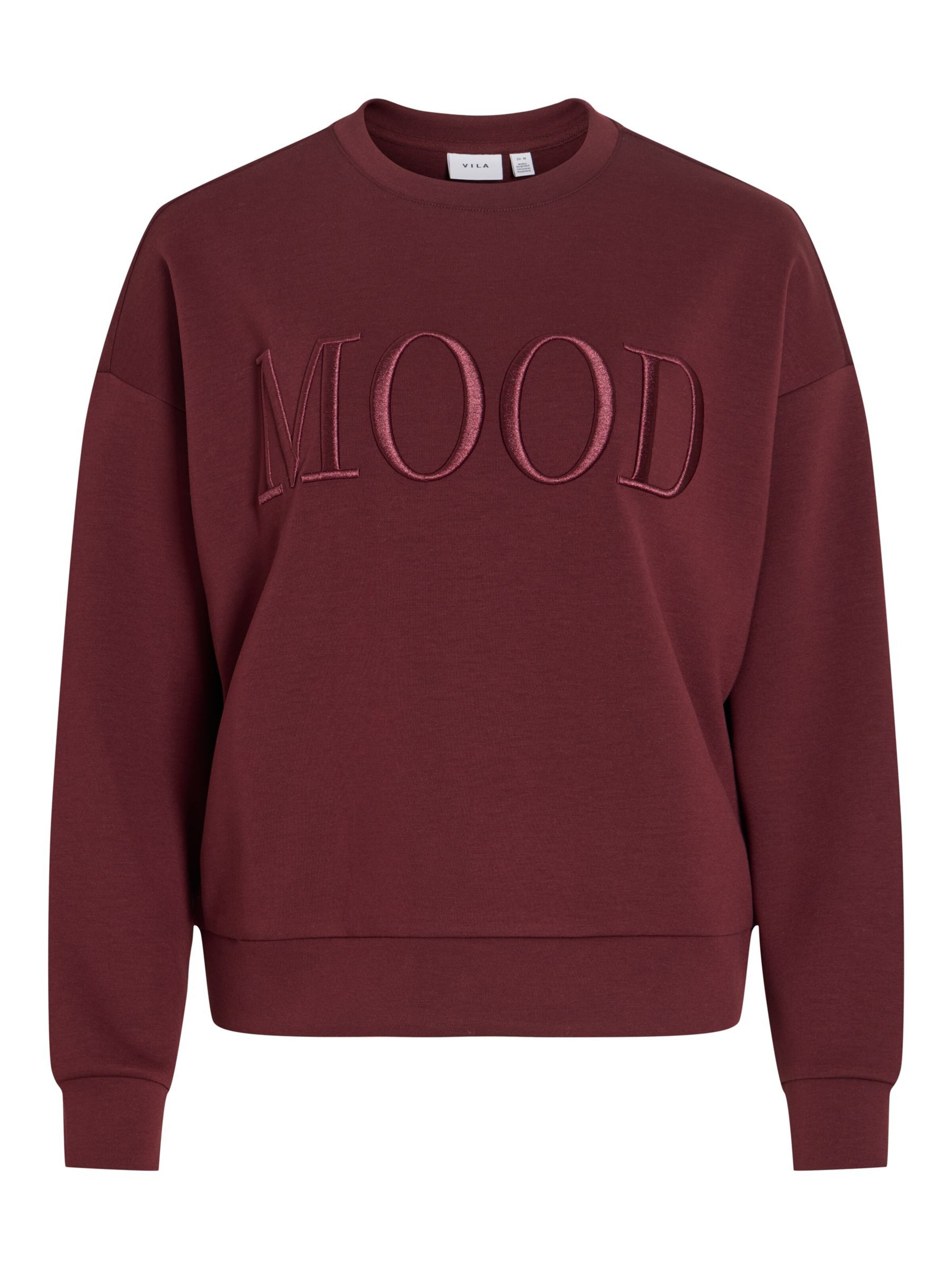 VILA - Sudadera 'VIReflect Mood' en marrón: frente