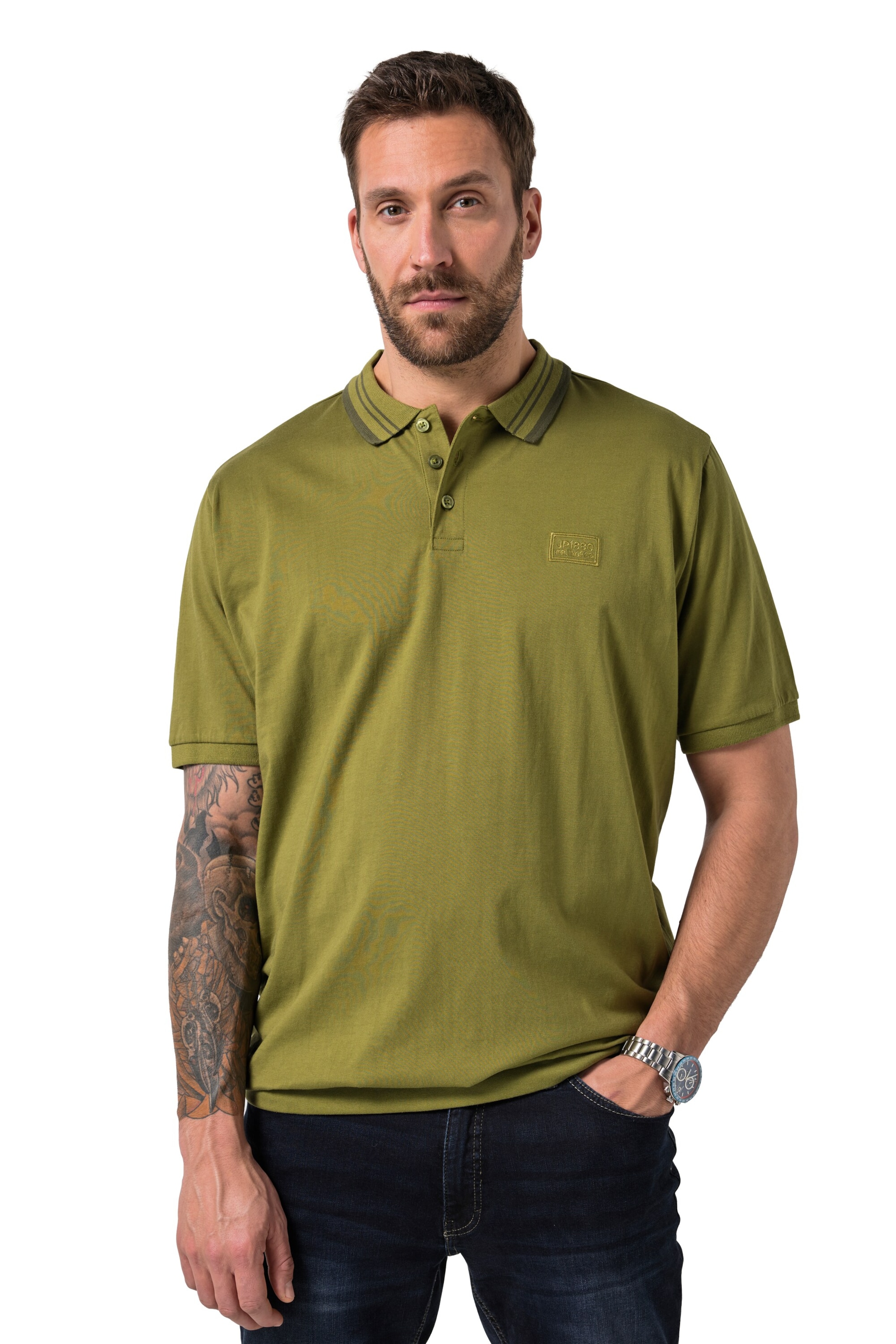 JP1880 Shirt in Green: front