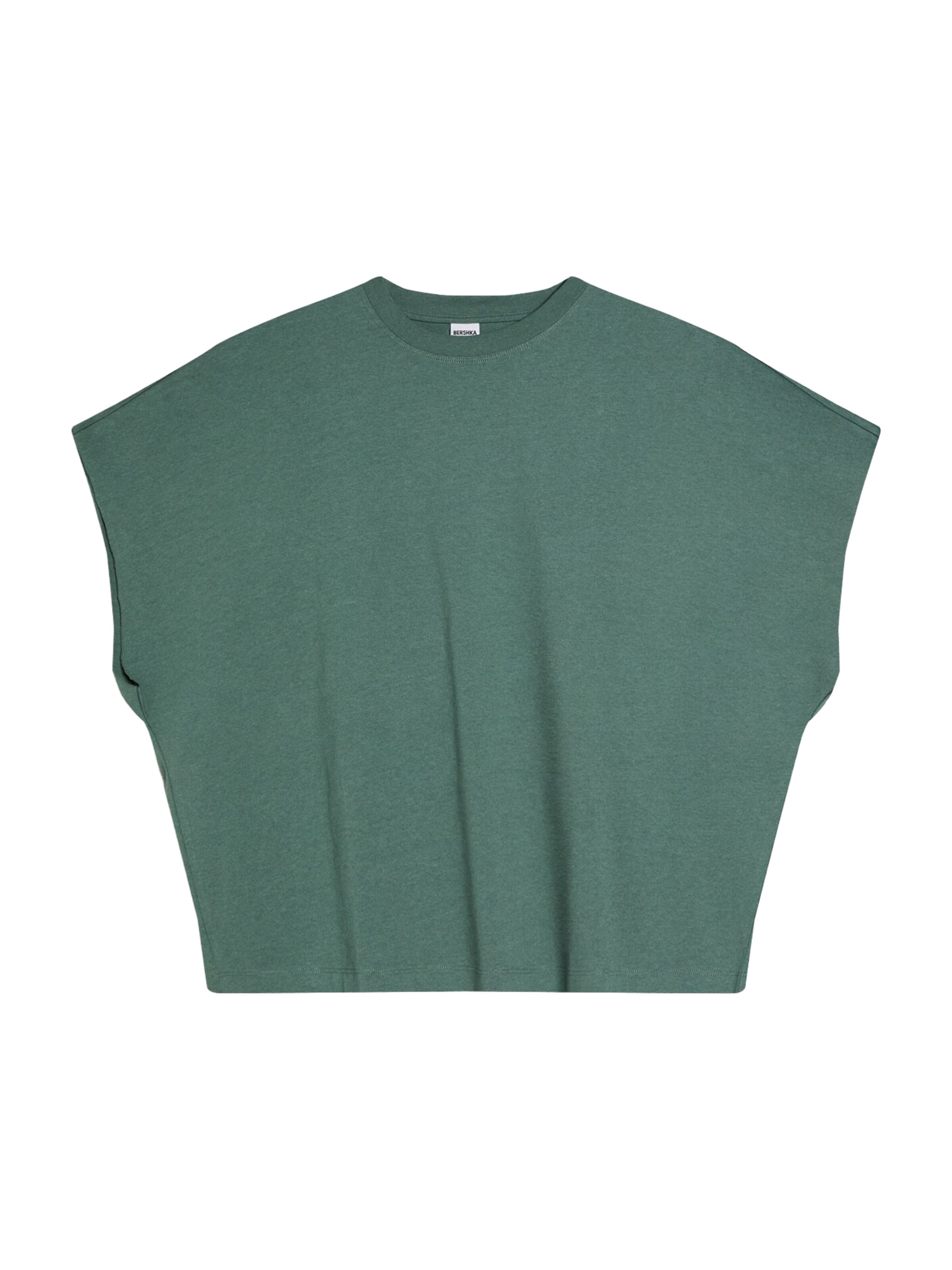 BershkaMajica - zelena boja: prednji dio