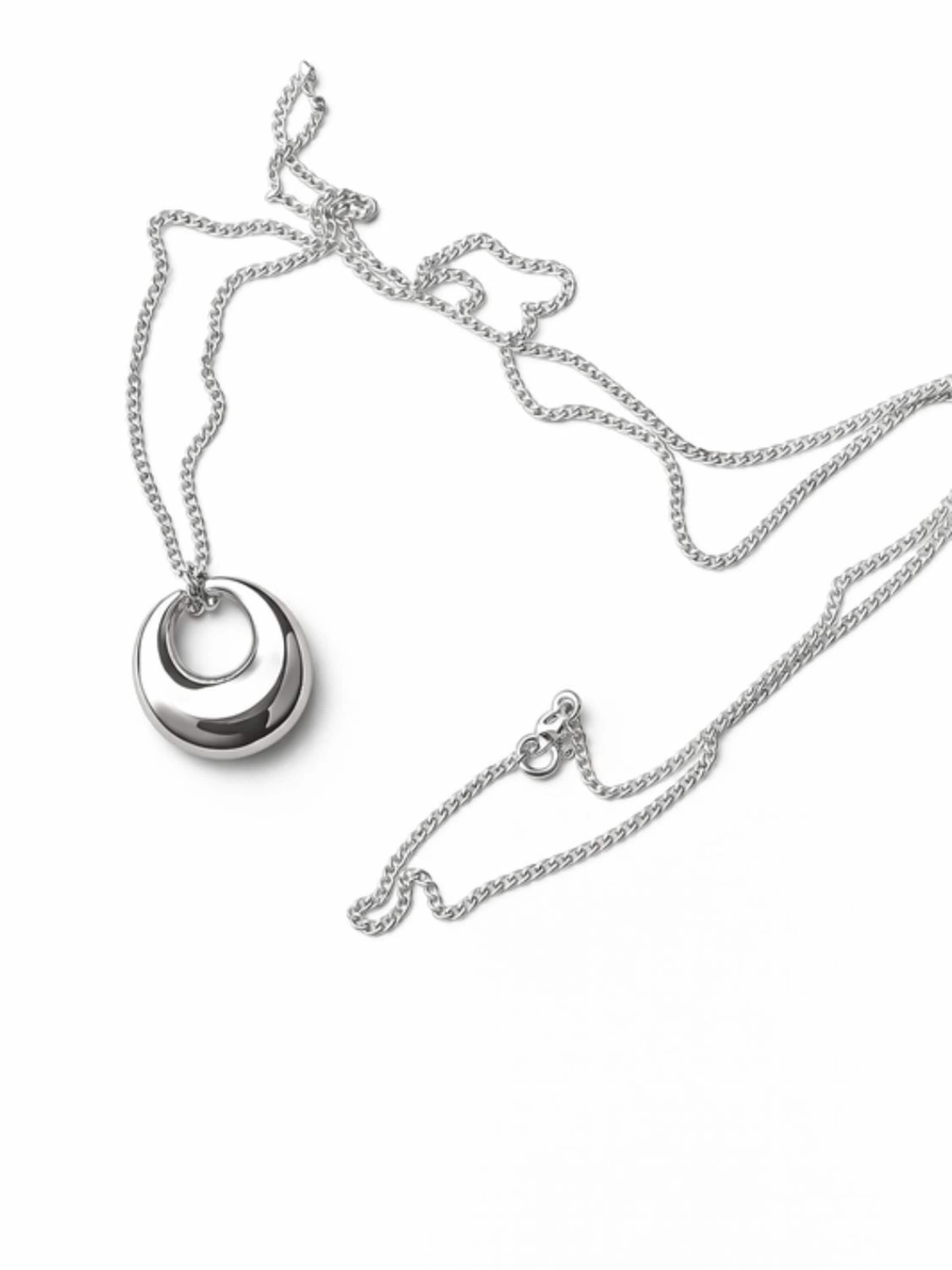 mùj jewelry Kæde 'Lunacore' i sølv: forside