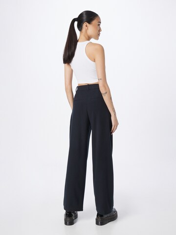 Abercrombie & Fitch Wide leg Bandplooibroek in Zwart