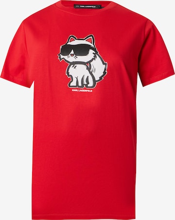 Tricou de la Karl Lagerfeld pe roșu: față