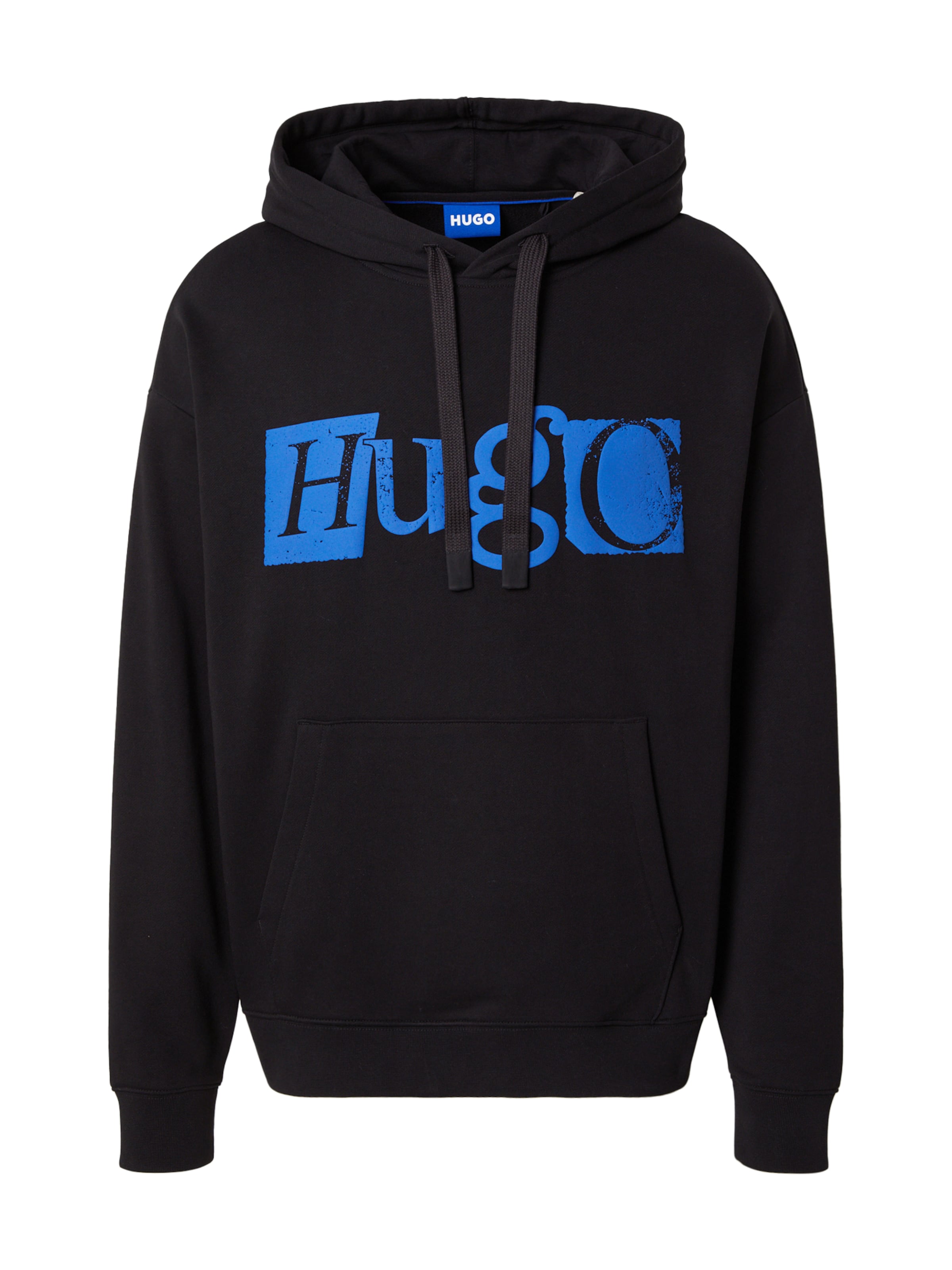 HUGO Суичър 'Nildi' в черно: отпред