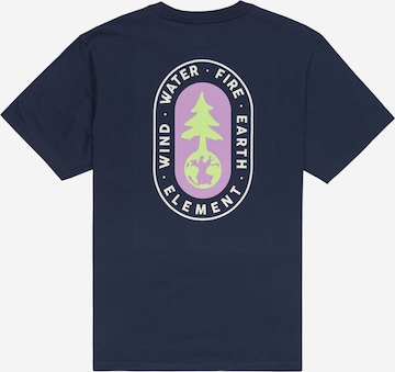 ELEMENT Shirt 'A TREE GROWS' in Blauw