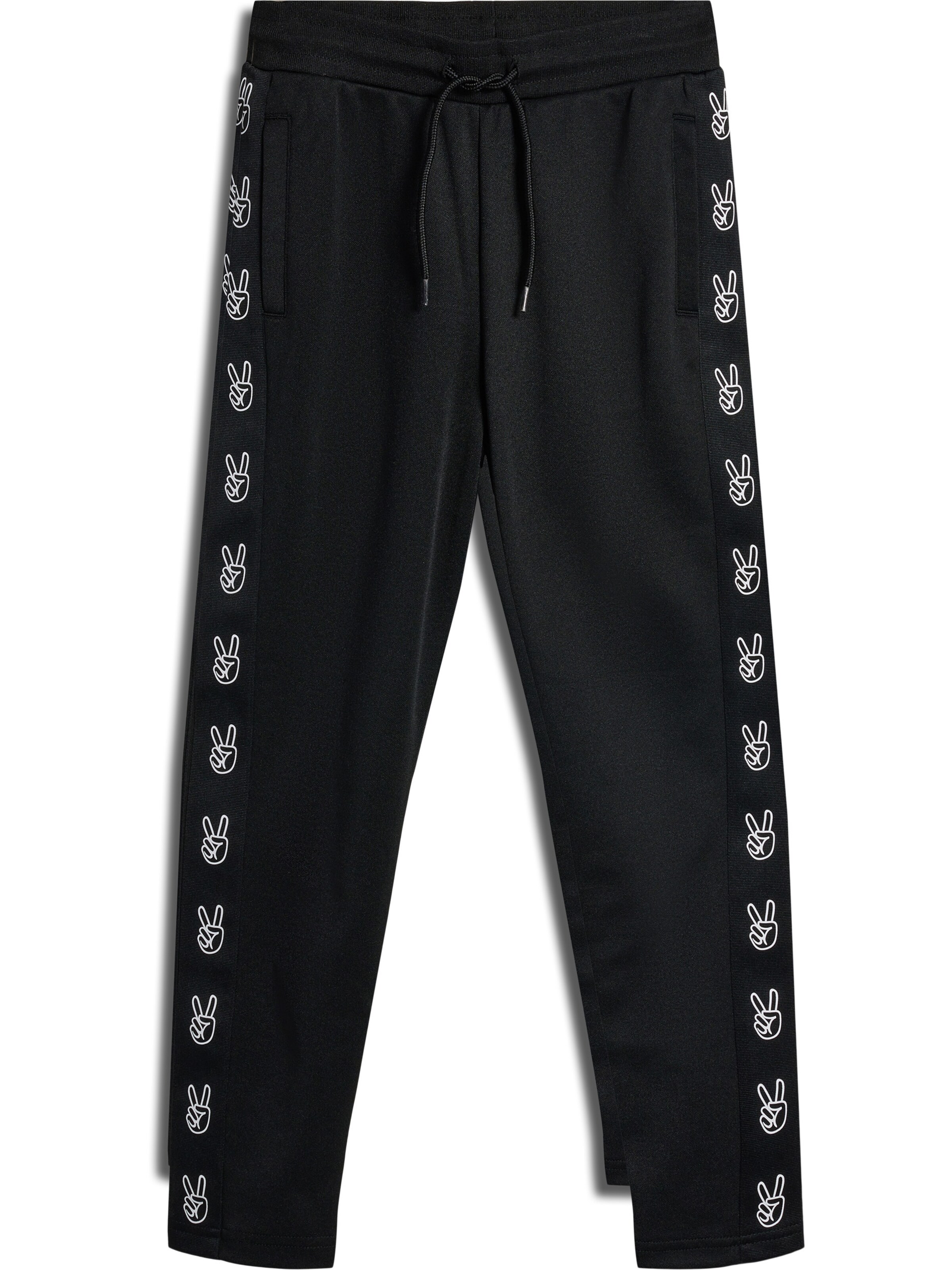 SOMETIME SOON Tapered Hose in Schwarz: Vorderseite