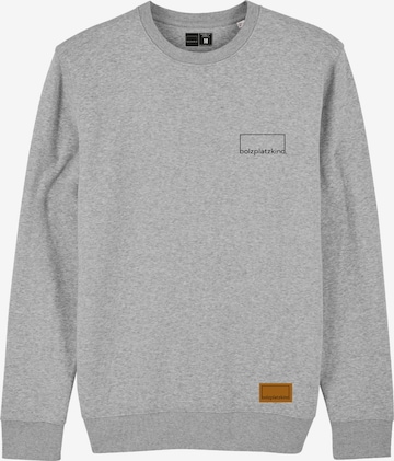 Bolzplatzkind Sweatshirt in Grey: front