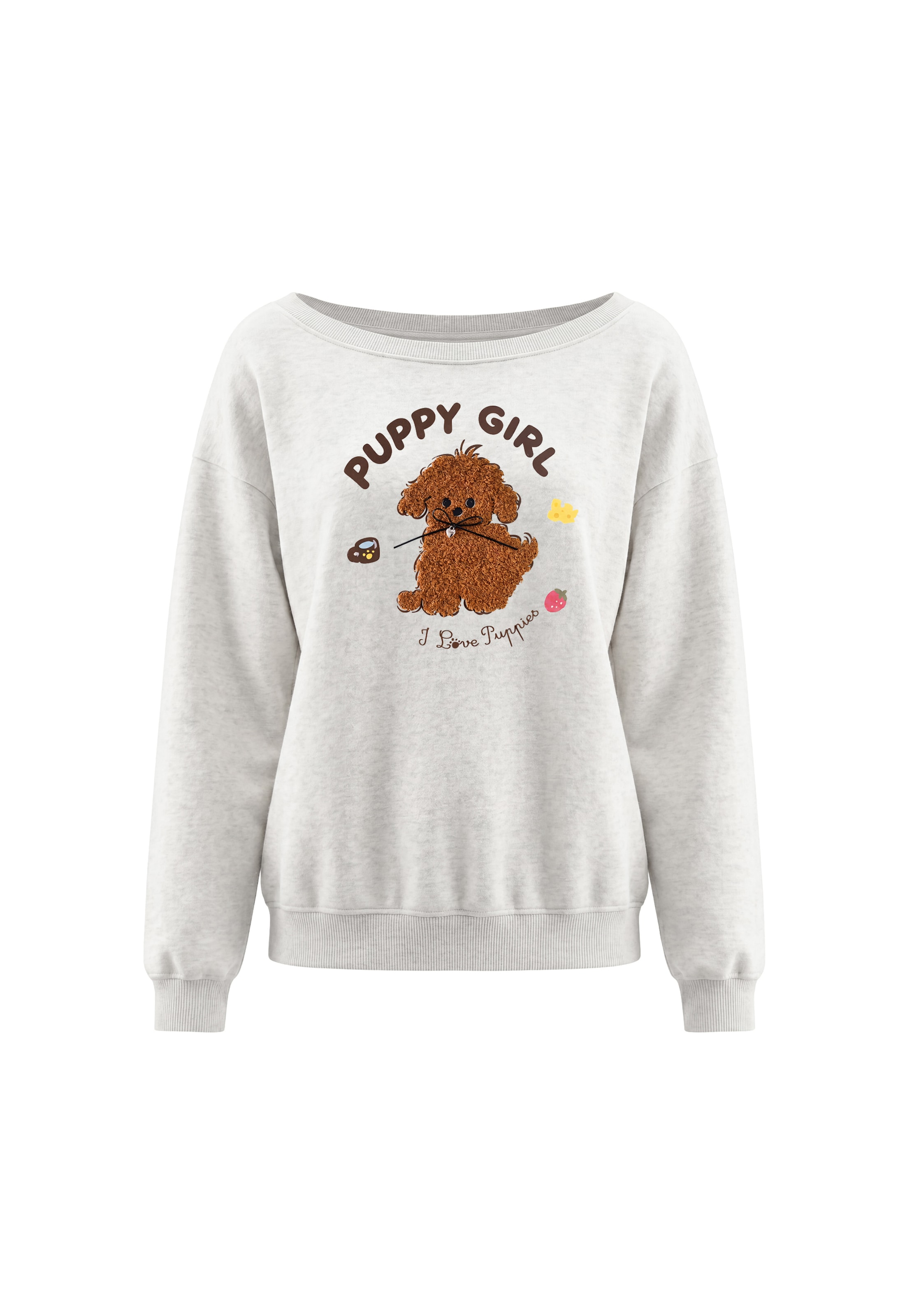 Sweat-shirt MYMO en blanc : devant