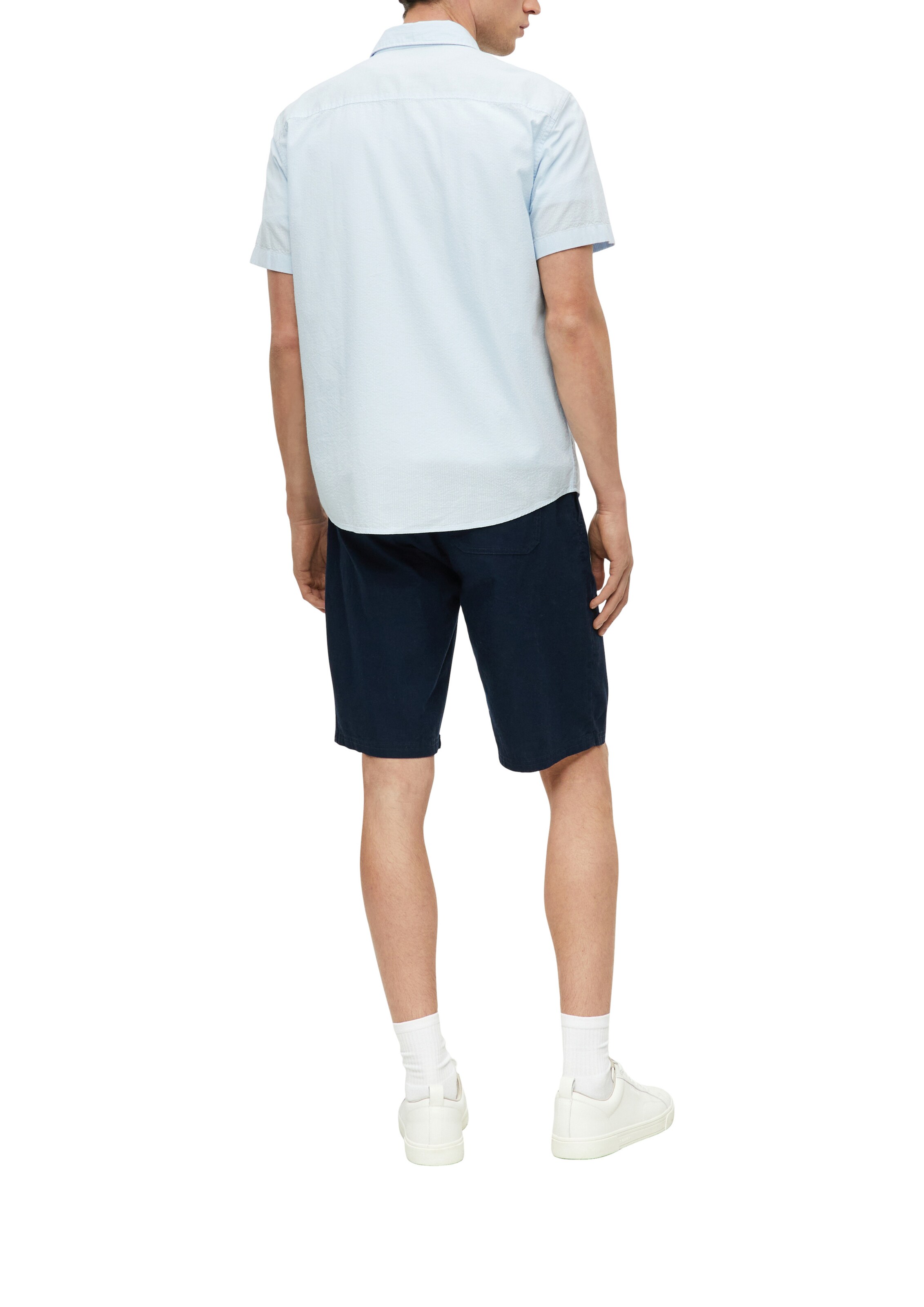 s.Oliver Regular fit Button Up Shirt in Blue