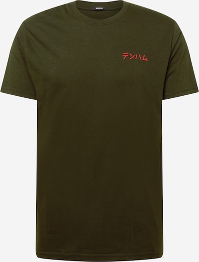 DENHAM T-Shirt 'SNAKE' en caqui / rojo / blanco, Vista del producto
