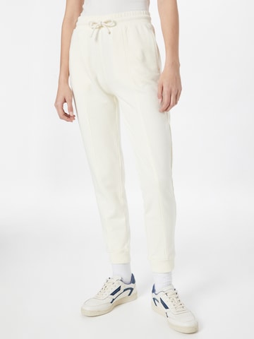 Marc O'Polo Tapered Trousers in White: front