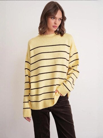 MixRay Kampsun 'Pullover', värv kollane: eest vaates