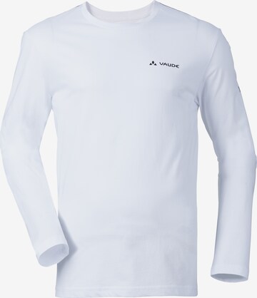 VAUDE Functioneel shirt 'Brand' in Wit: voorkant