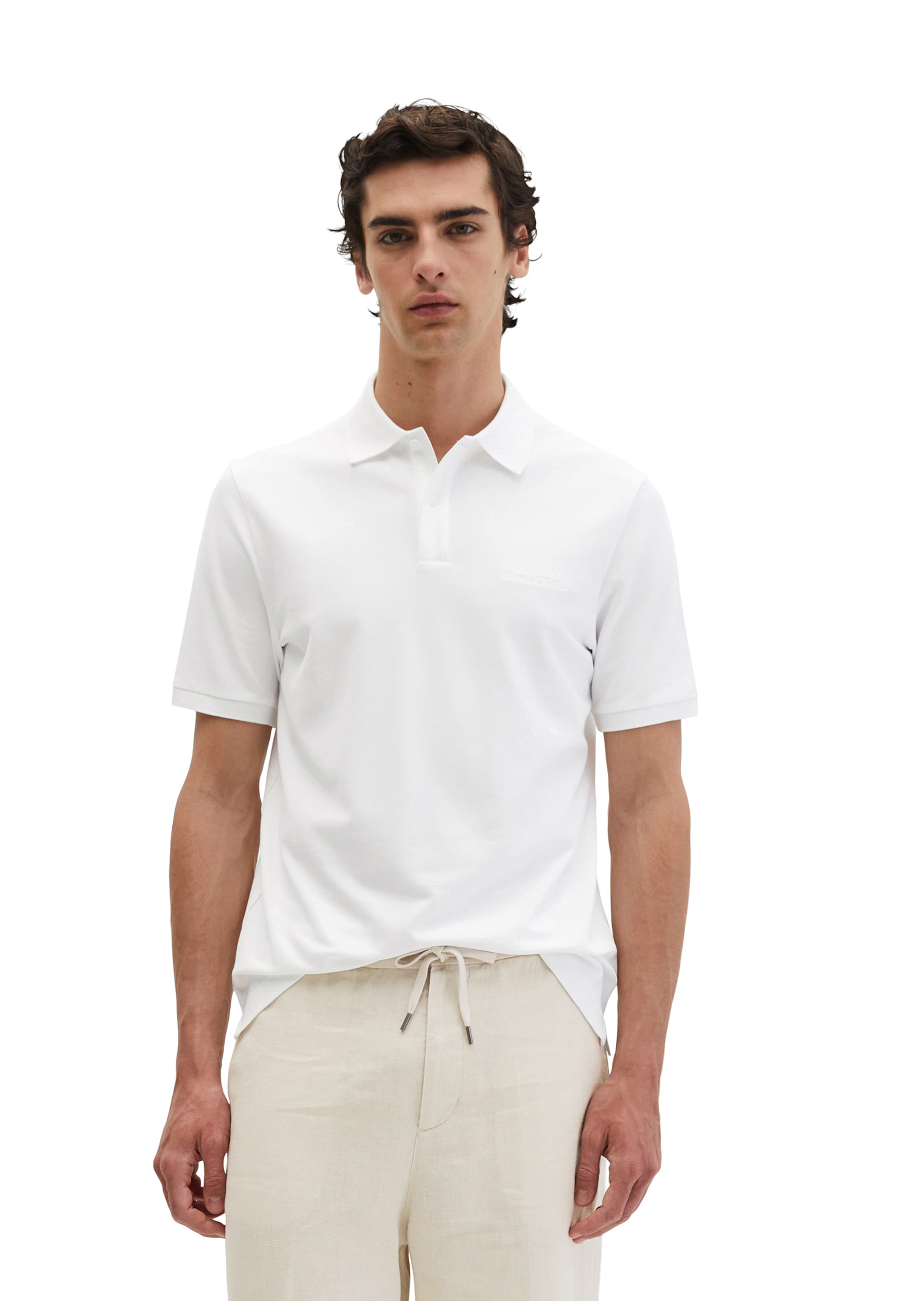 Marc O'Polo Shirt in Wit: voorkant