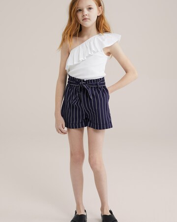 WE Fashion - regular Pantalón en azul: frente