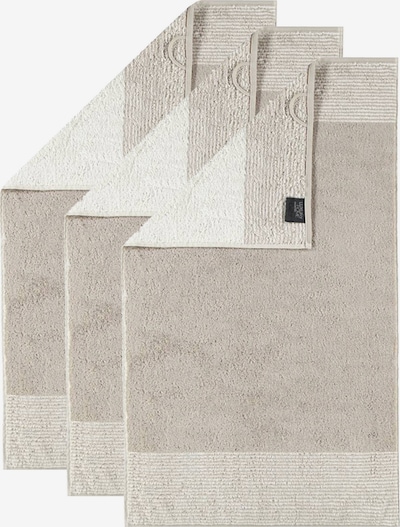 Cawö Handtuch in 30_x_50_cm in sand / weiß, Produktansicht