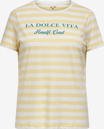 T-shirt ONLY Carmakoma en jaune : devant