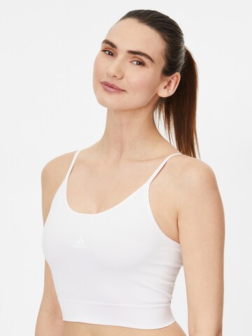 ADIDAS SPORTSWEAR - Top desportivo em branco: frente