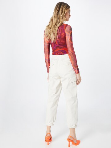 Effilé Pantalon cargo LOOKS by Wolfgang Joop en blanc