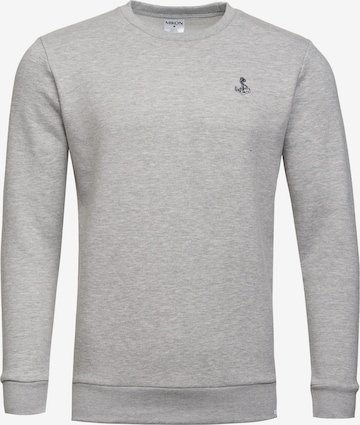 Mikon Sweatshirt 'Anker' in Grau: predná strana