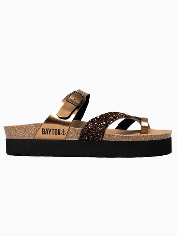 Bayton T-Bar Sandals 'Andromac' in Brown