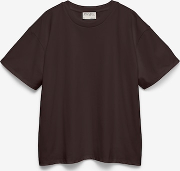 VERO MODA Oversized shirt 'AWDallas' in Bruin: voorkant