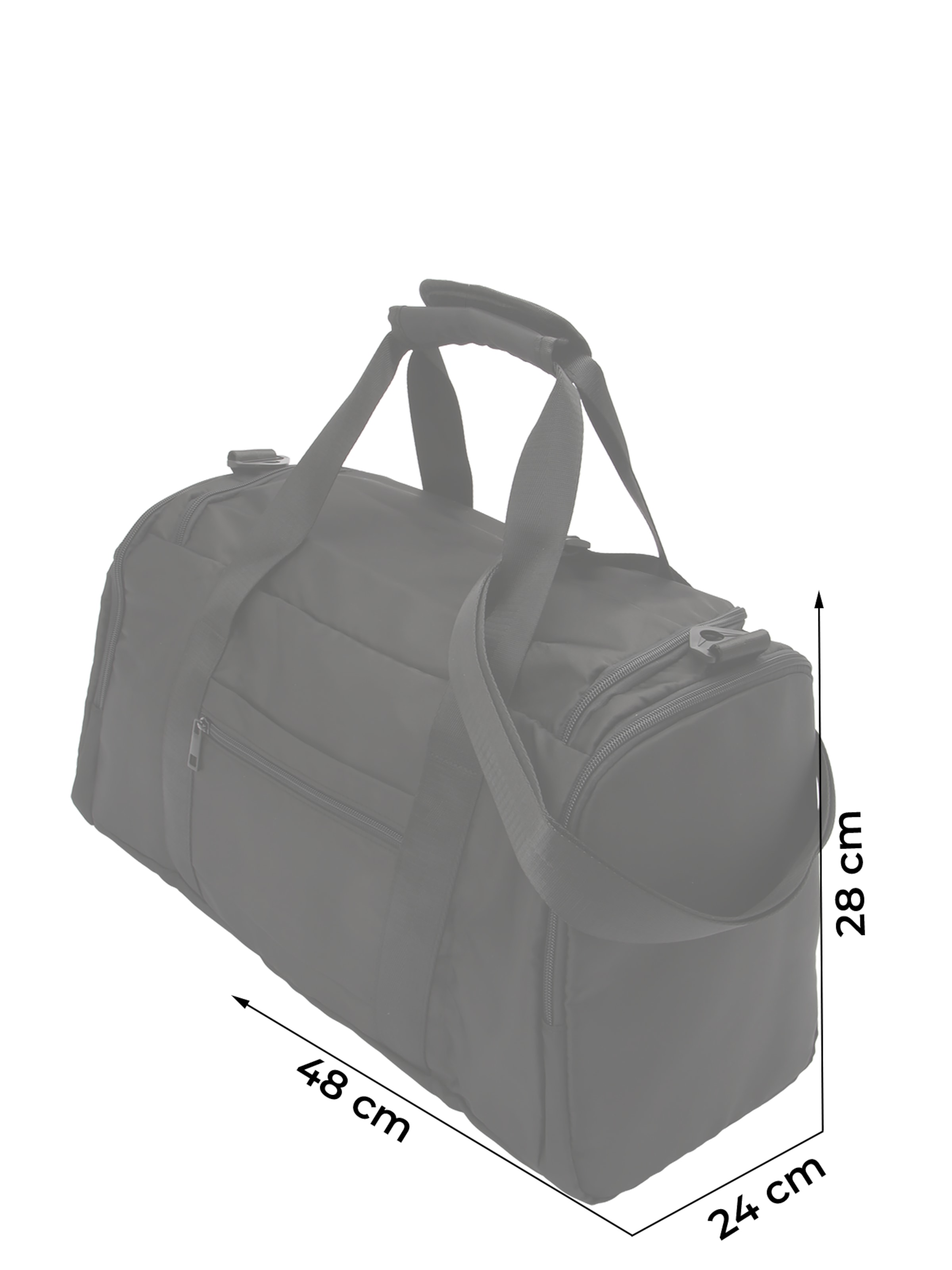 ABOUT YOU Sports bag in Black