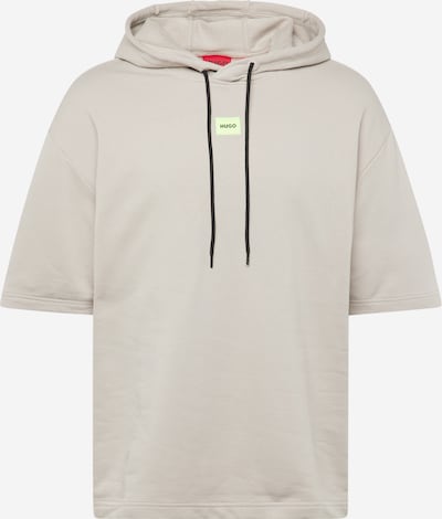 HUGO Red Sweatshirt 'Dresley232' in Light grey / Neon green / Black, Item view