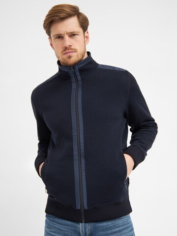 CLIPPER Knit Cardigan 'Kilkenny' in Blue: front