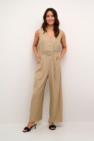 Kaffe Jumpsuit 'Jenna' in Beige: voorkant
