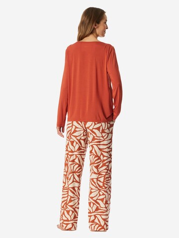SCHIESSER Pajama 'Selected Premium' in Orange