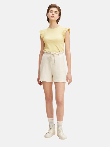 TOM TAILOR Regular Shorts in Beige: predná strana