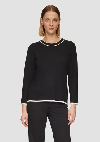 Pull-over s.Oliver BLACK LABEL en noir : devant