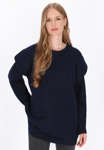 DreiMaster Vintage Trui 'Vintage' in Blauw: voorkant