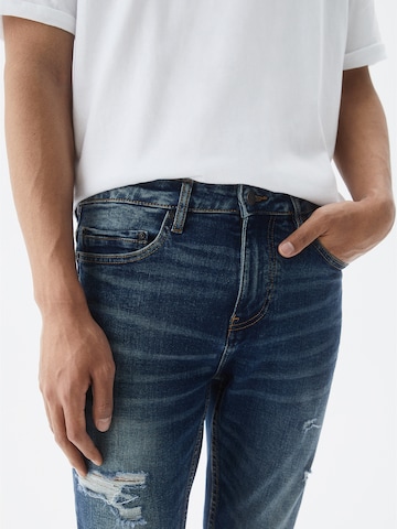 Coupe slim Jean Pull&Bear en bleu