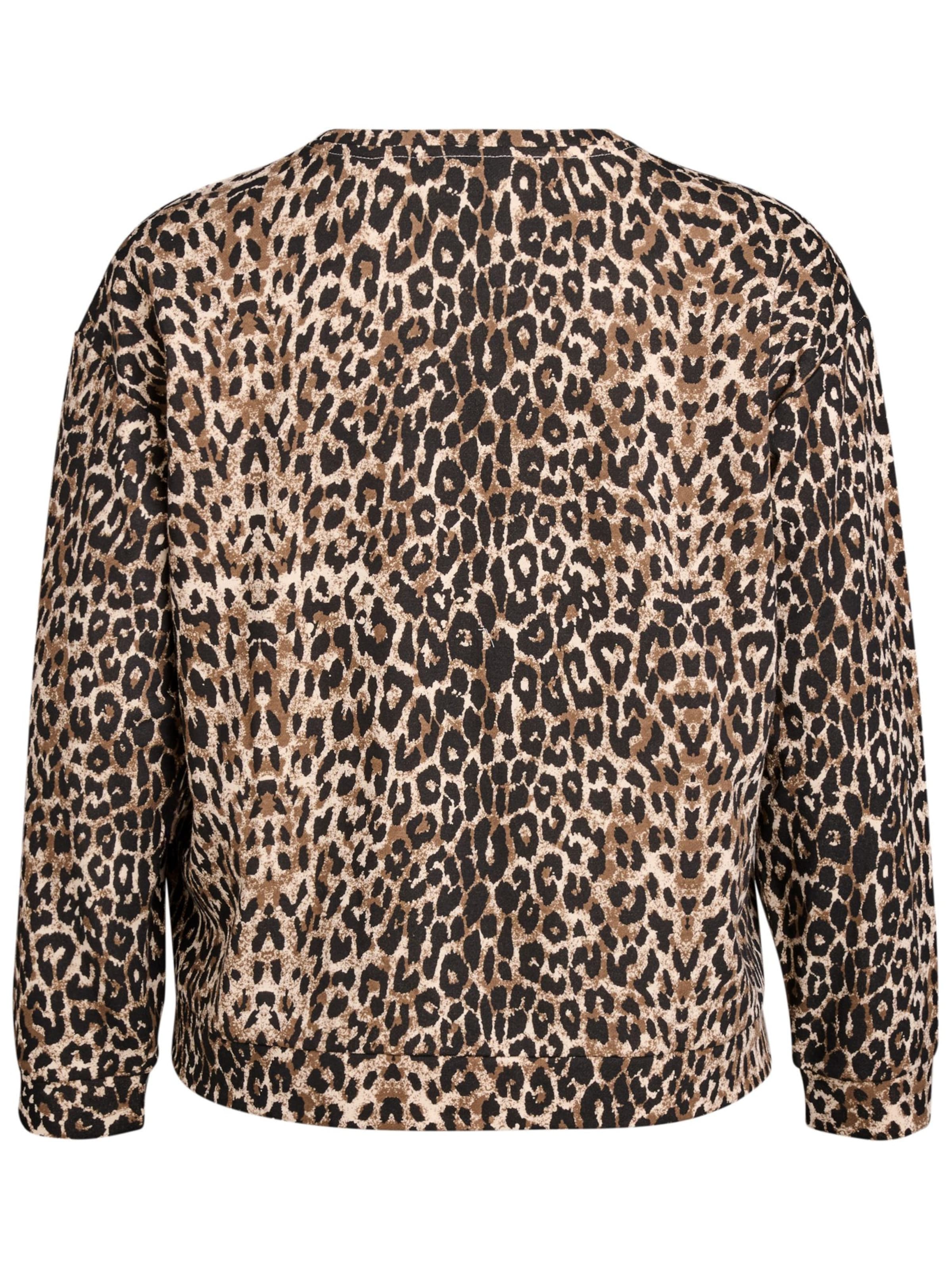 Zizzi Sweatshirt 'JACKIE' in Bruin