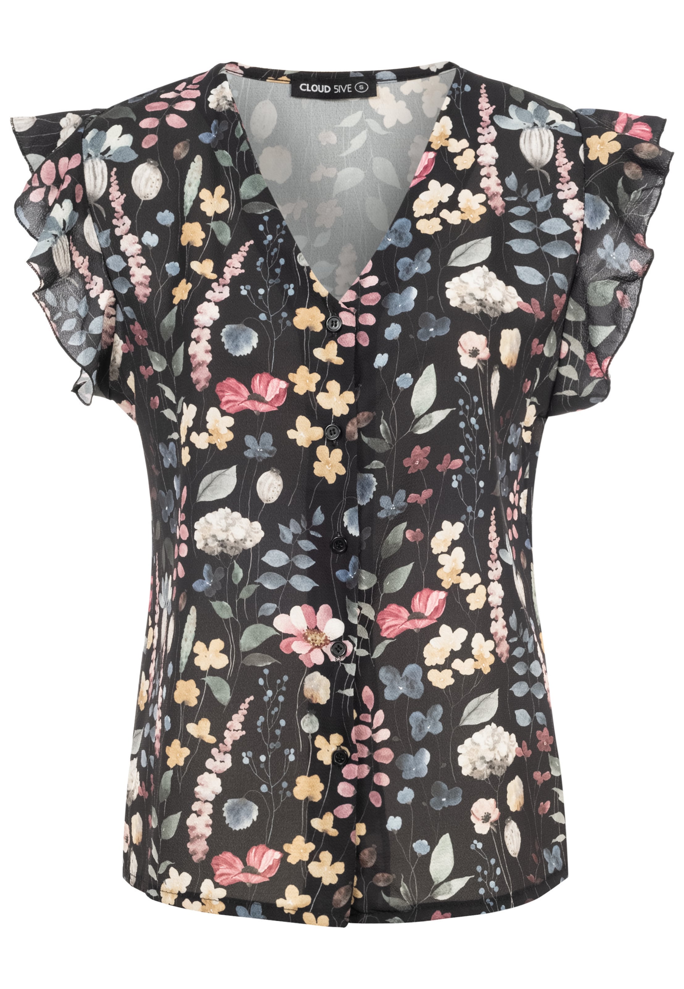 Chemisier Cloud5ive en noir : devant