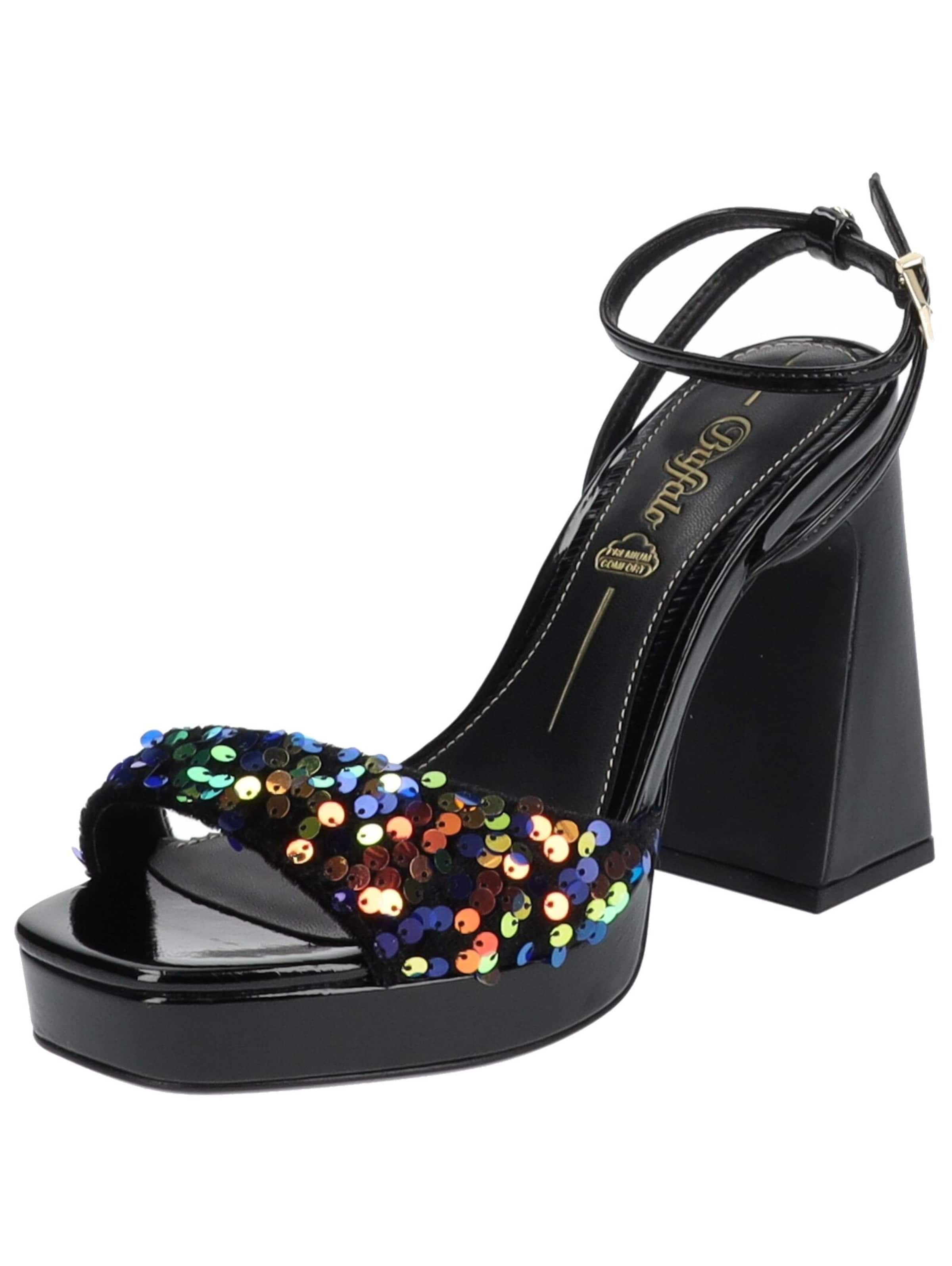 BUFFALO - Sandália em preto: frente