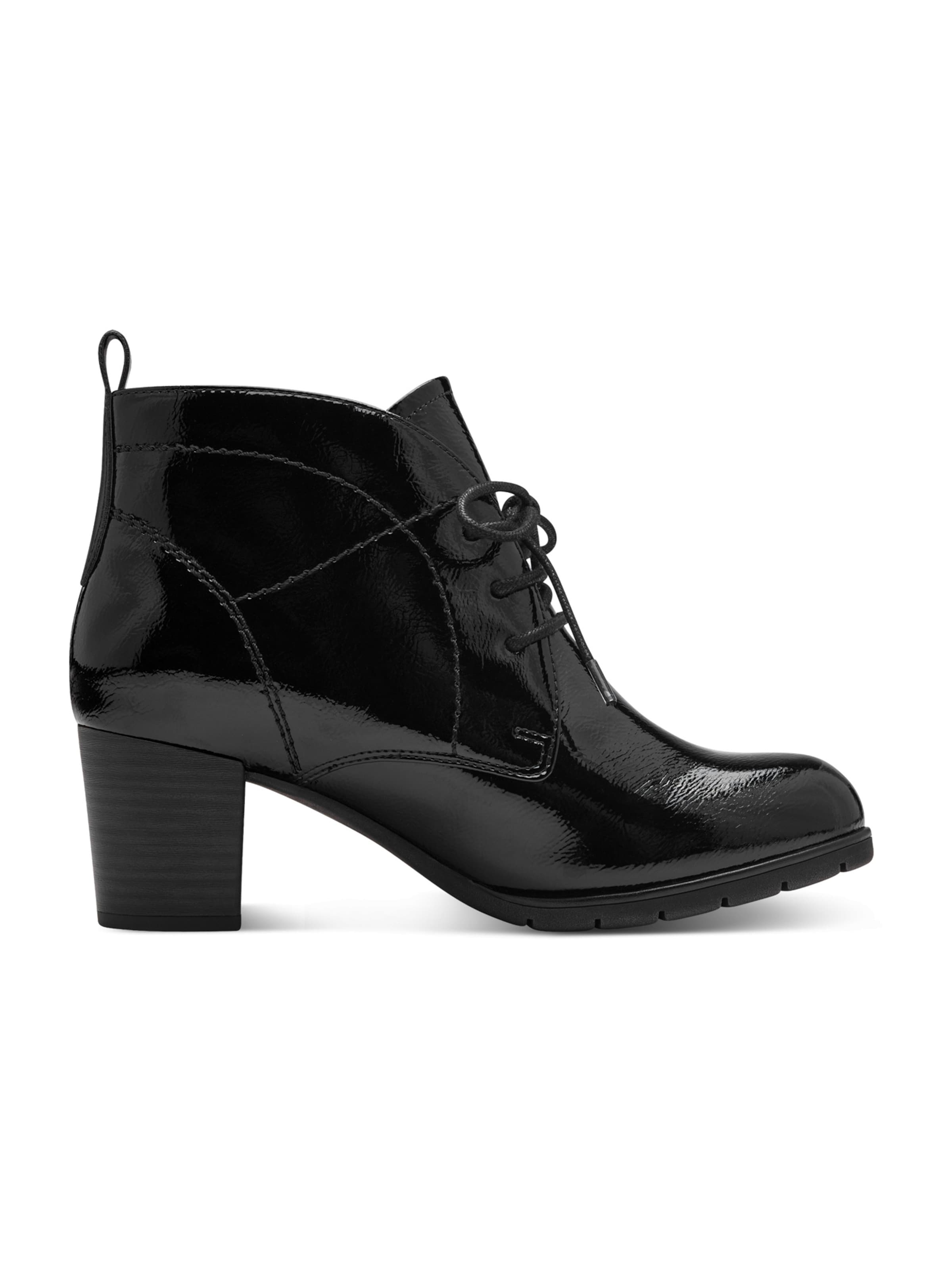 MARCO TOZZI Lace-Up Ankle Boots in Black