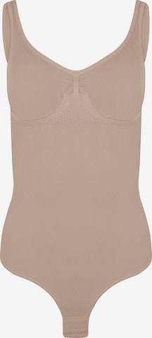 MAGIC Bodyfashion Shaping bodysuit in Brown: front