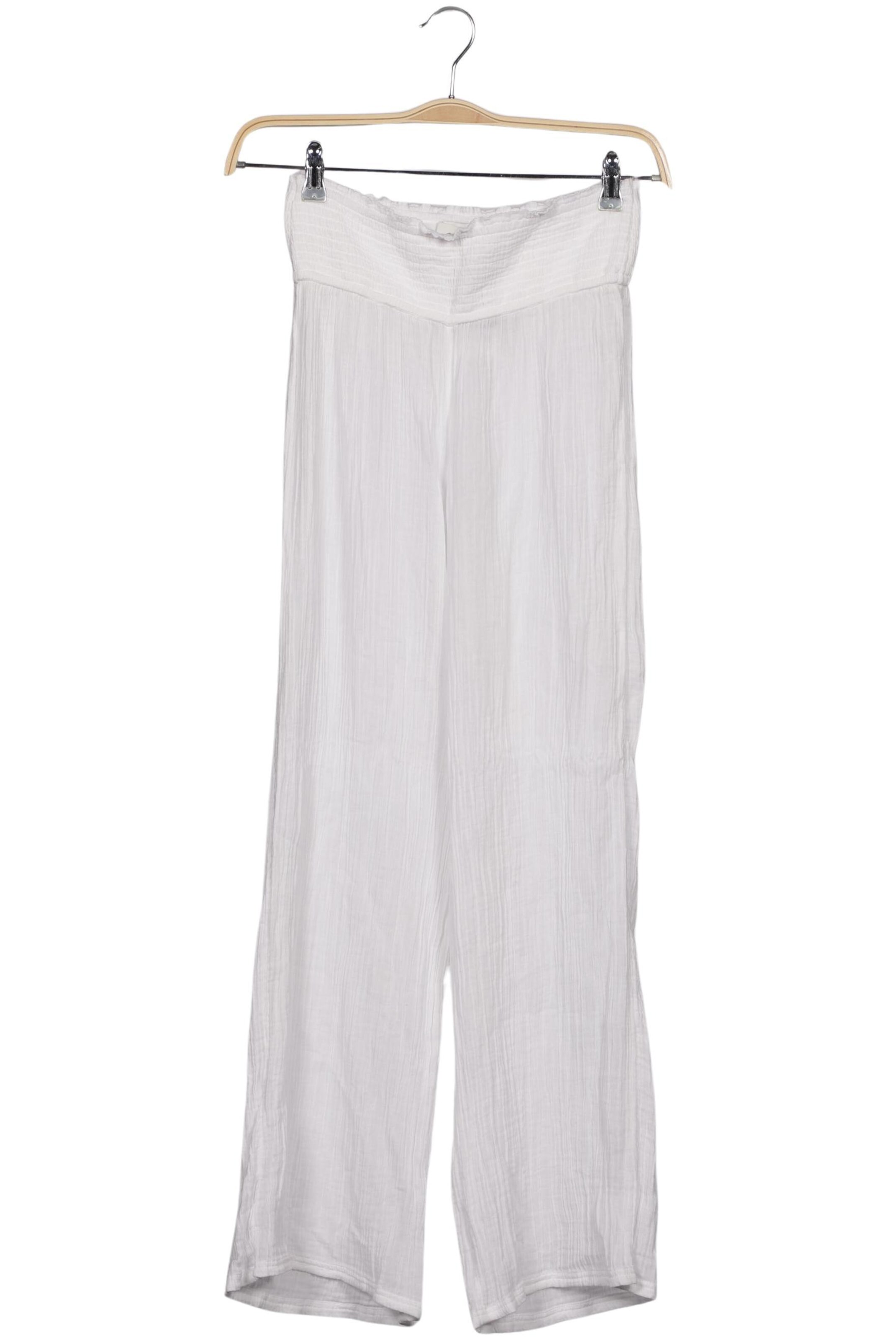 HOLLISTER Pants in S in White: front